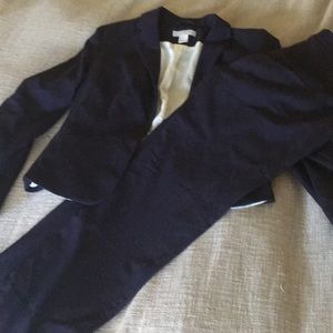 H&M Dark Blue Pant Suit